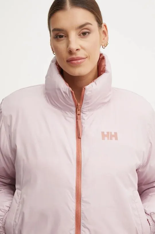 Helly Hansen reversible jacket women's pink color