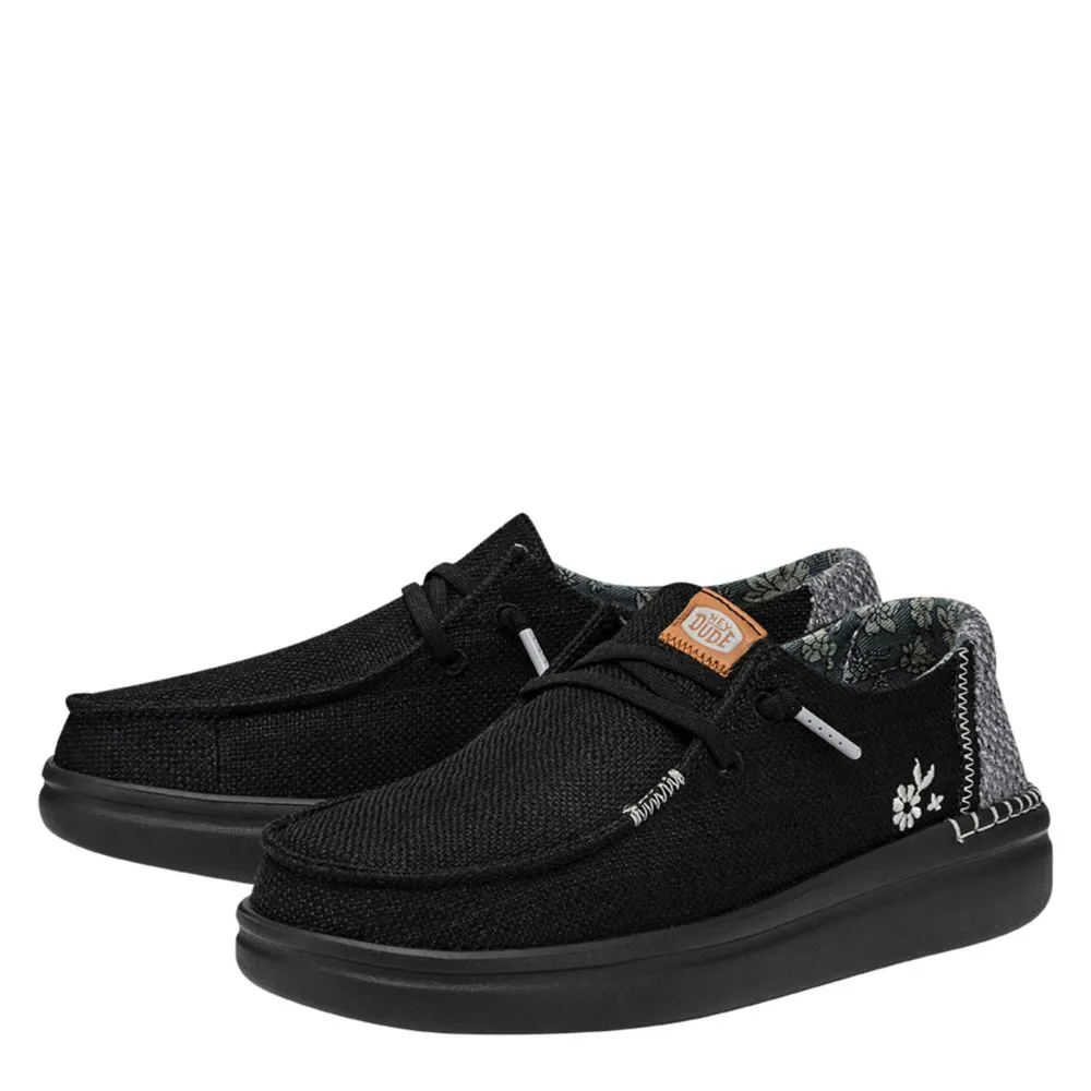 HEYDUDE  WOMENS WENDY RISE SLIP ON SNEAKER