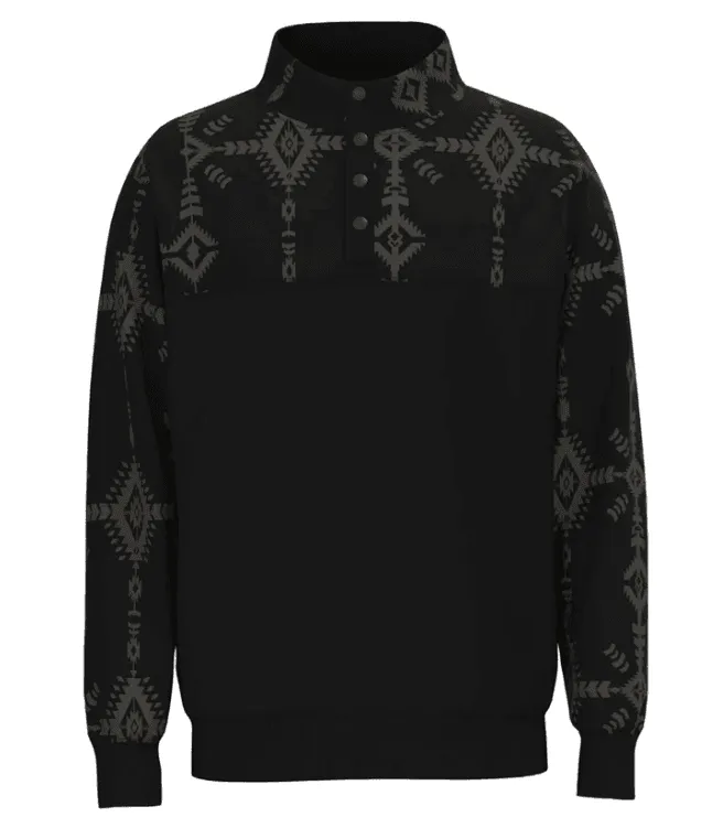 Hooey Men's Stevie Black Aztec Hoodie HH1195AZBK