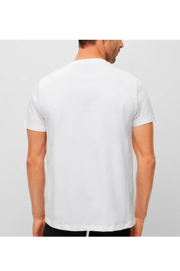 Hugo Boss Contrast Logo Tee White