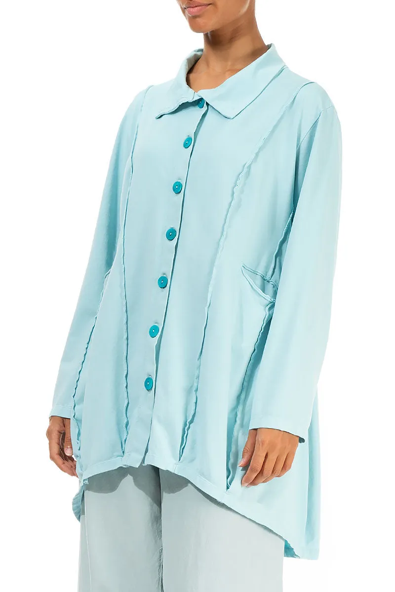 Ice Blue Balloon Cotton Jacket