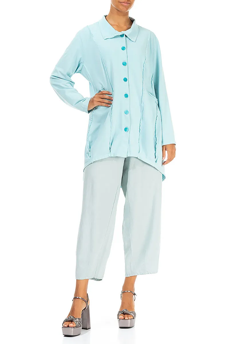 Ice Blue Balloon Cotton Jacket