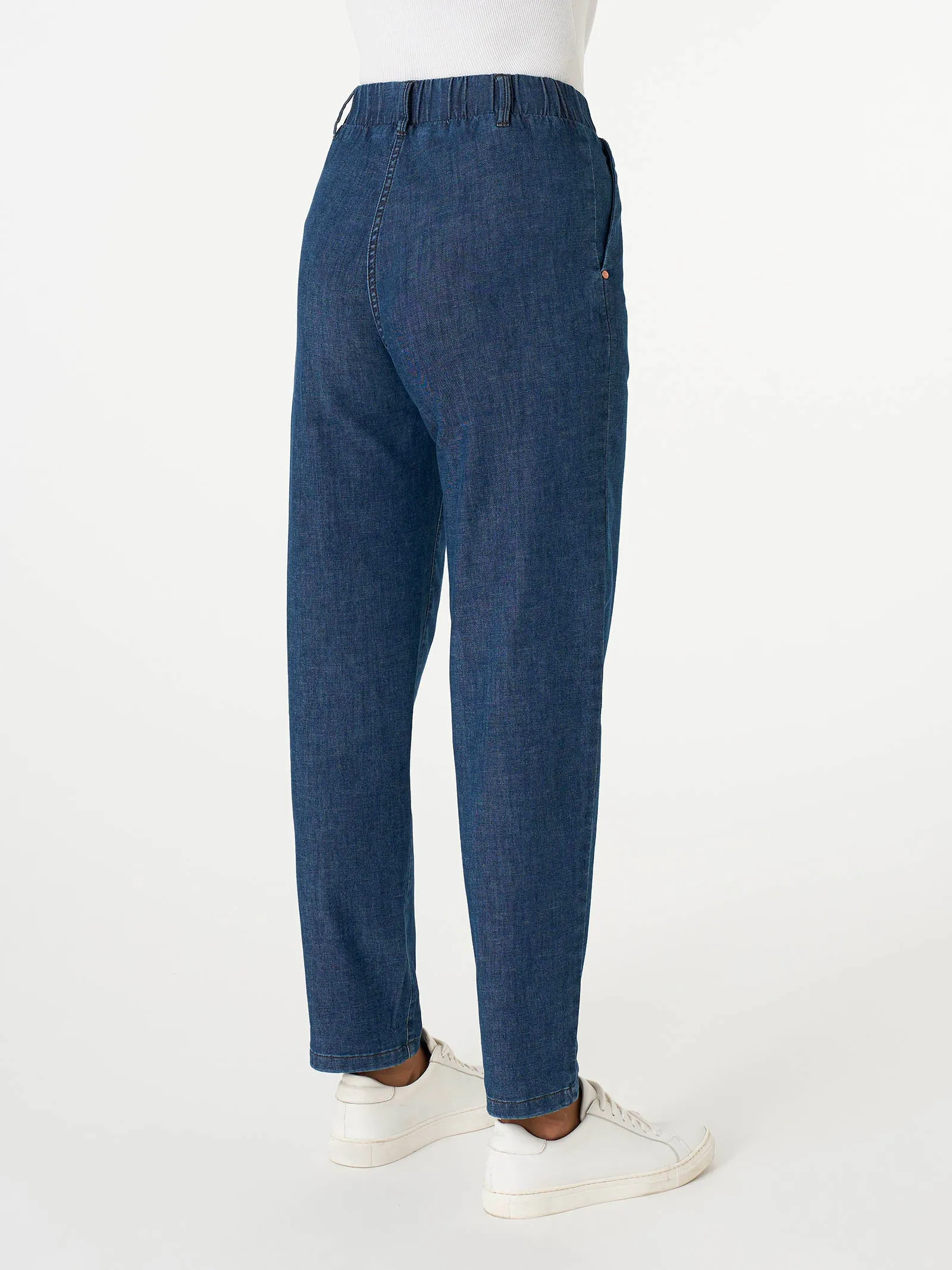 Jeans Carrot in Light Denim - Indigo