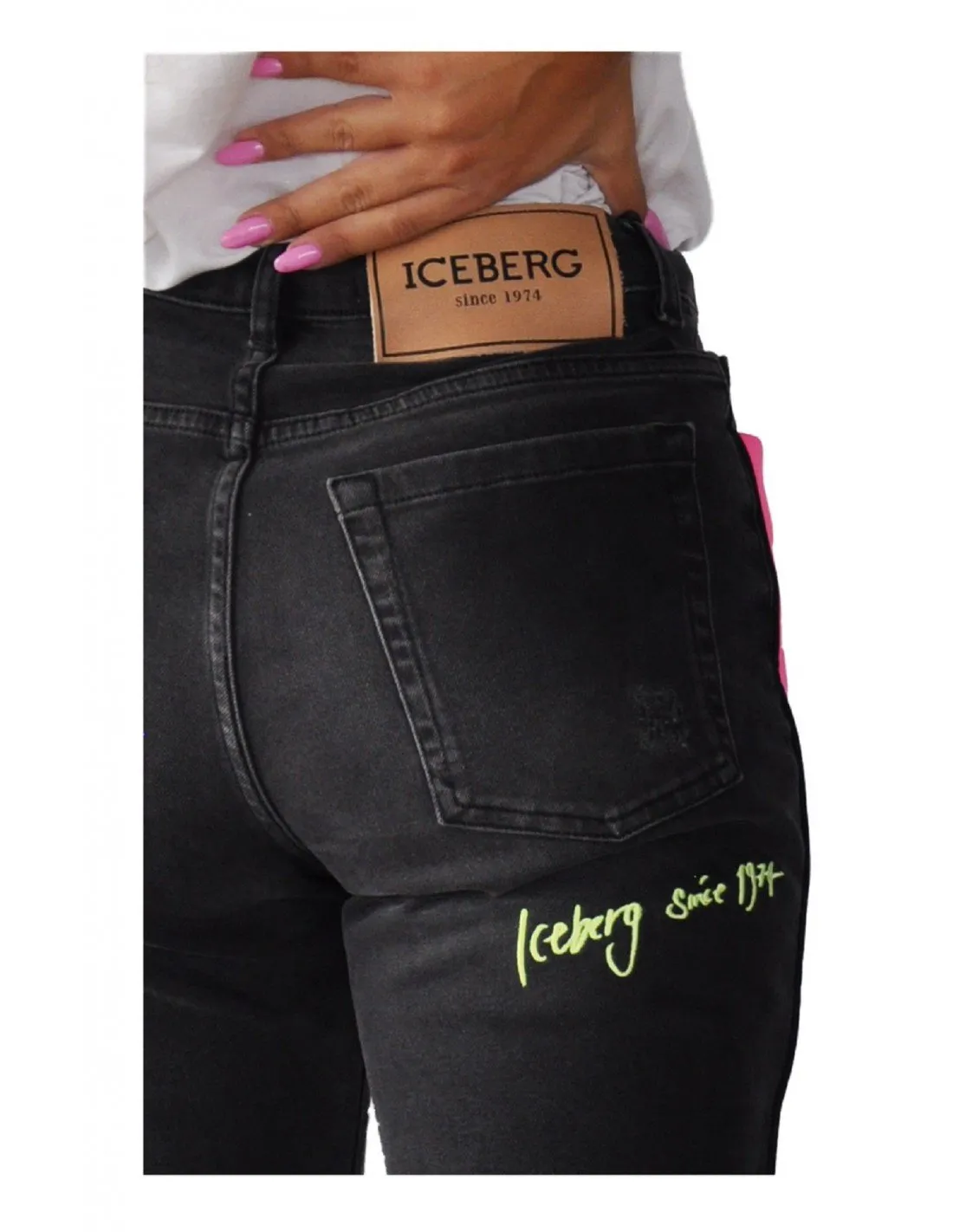 Jeans Iceberg donna 2B026003 nero