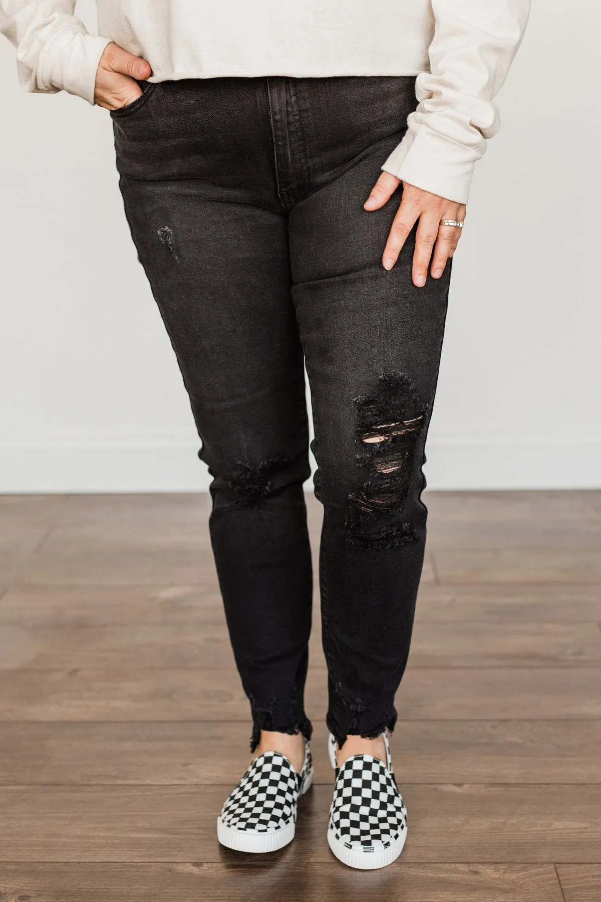 Just USA Distressed Jeans- Evangeline Wash