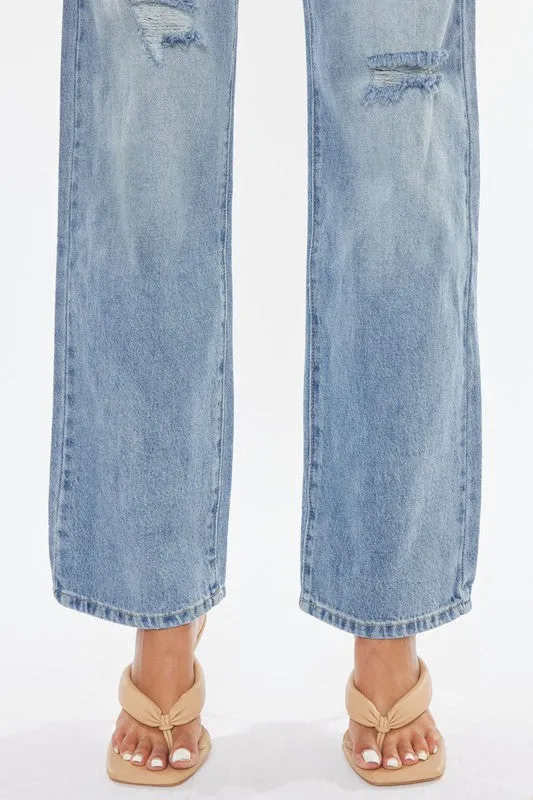 Kan Can 90's Wide Leg Straight Jeans