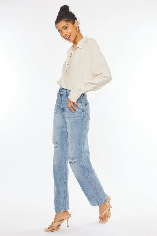 Kan Can 90's Wide Leg Straight Jeans