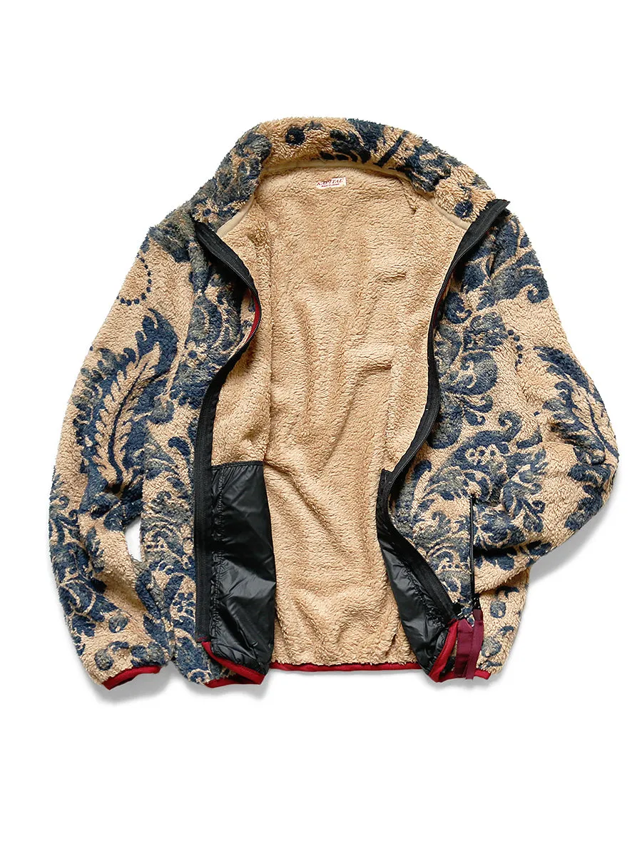 Kapital DAMASK Fleece ZIP Blouson - Beige