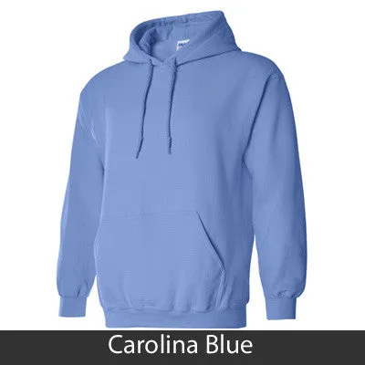 Kappa Kappa Gamma State and Date Printed Hoody - Gildan 18500 - CAD