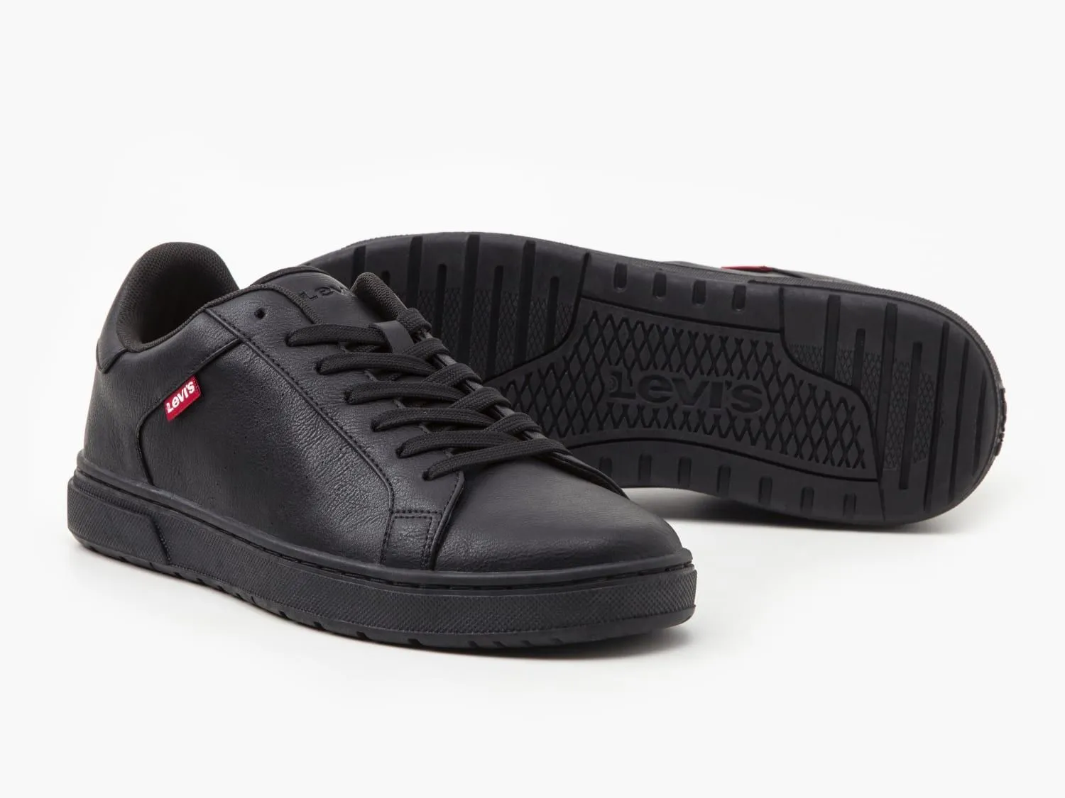 Levi's® Piper Lace Sneaker Trainers Full Black