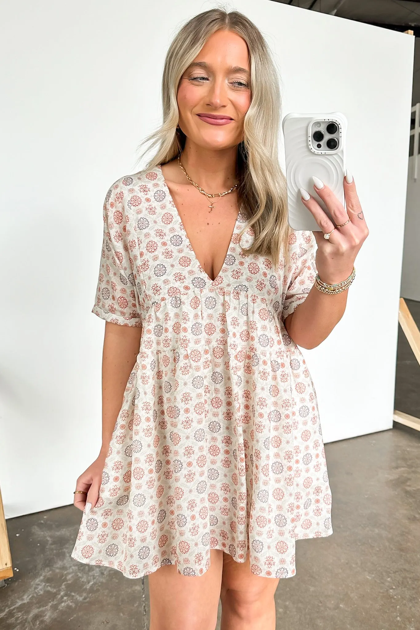 Maisie Geo Boho Print Dress