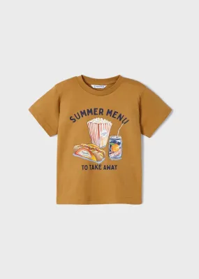 Mayoral S/s t-shirt for boy - Camel