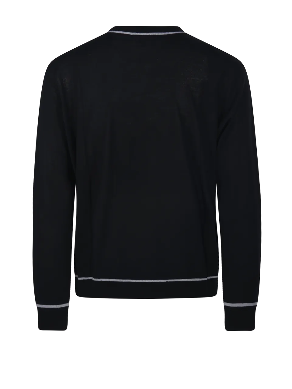 MEN EMPORIO ARMANI BLACK VIRGIN WOOL SWEATER