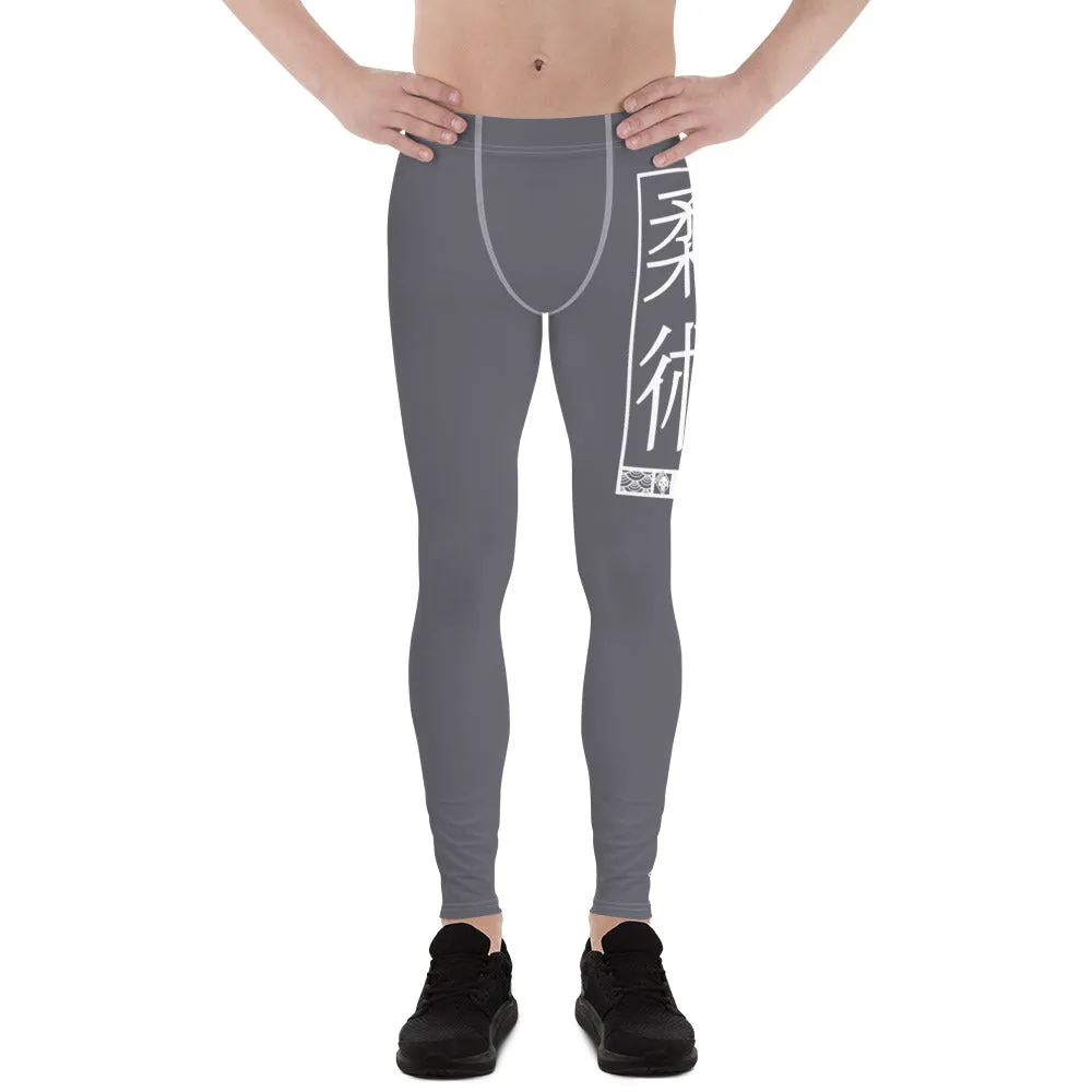 Men's Athletic Workout Leggings For Jiu Jitsu 019 - Charcoal