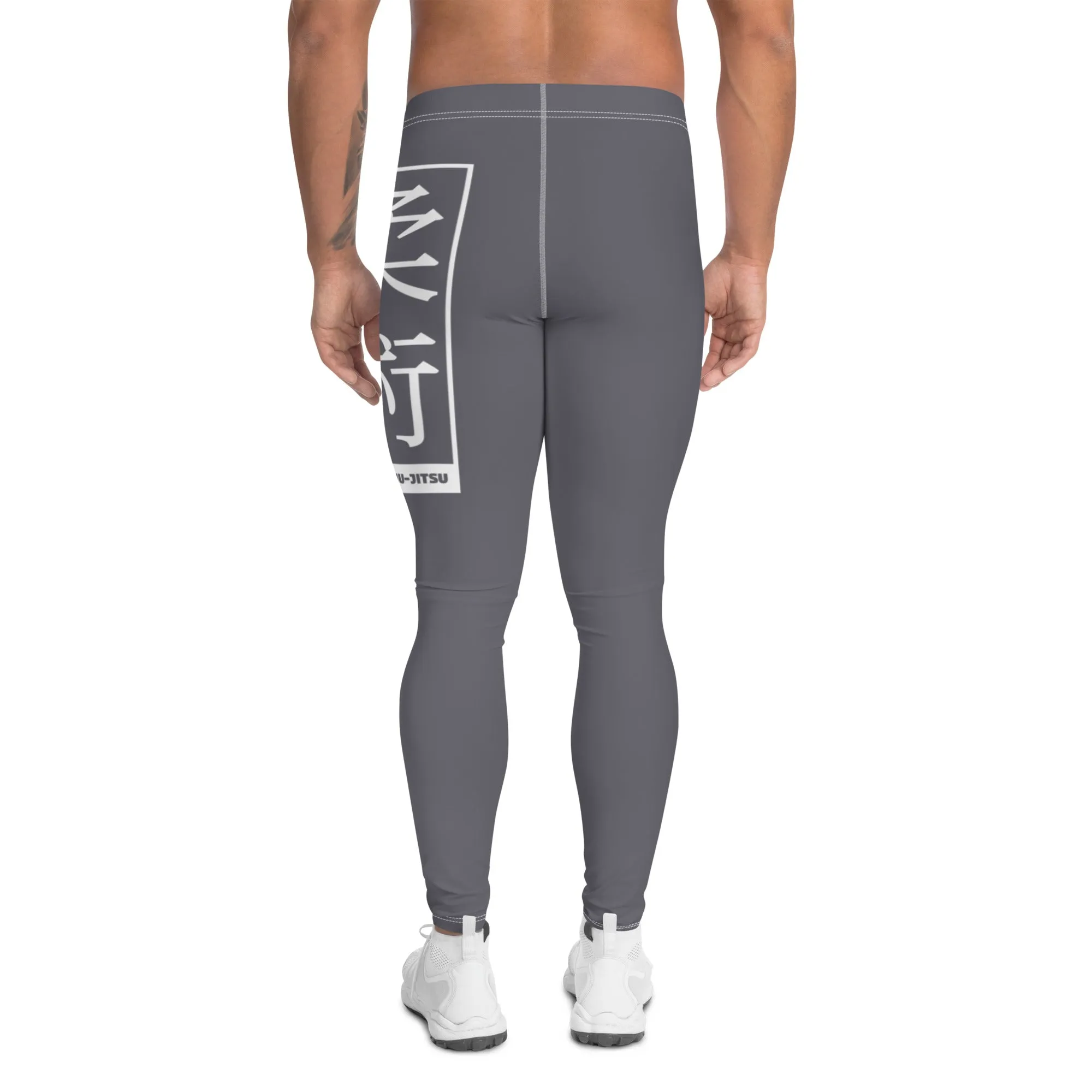 Men's Athletic Workout Leggings For Jiu Jitsu 019 - Charcoal