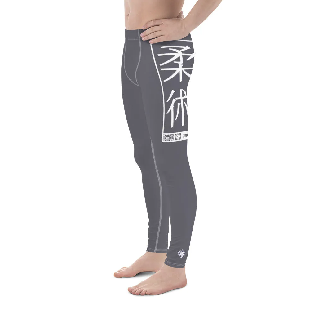 Men's Athletic Workout Leggings For Jiu Jitsu 019 - Charcoal