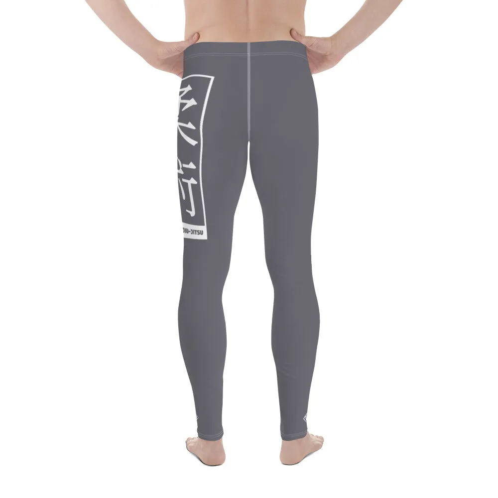 Men's Athletic Workout Leggings For Jiu Jitsu 019 - Charcoal