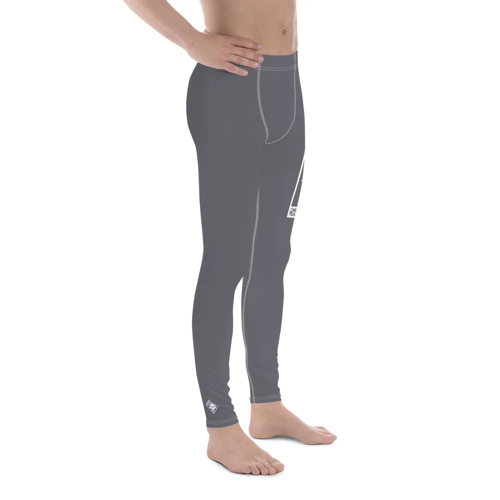 Men's Athletic Workout Leggings For Jiu Jitsu 019 - Charcoal