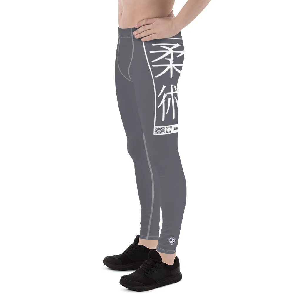 Men's Athletic Workout Leggings For Jiu Jitsu 019 - Charcoal