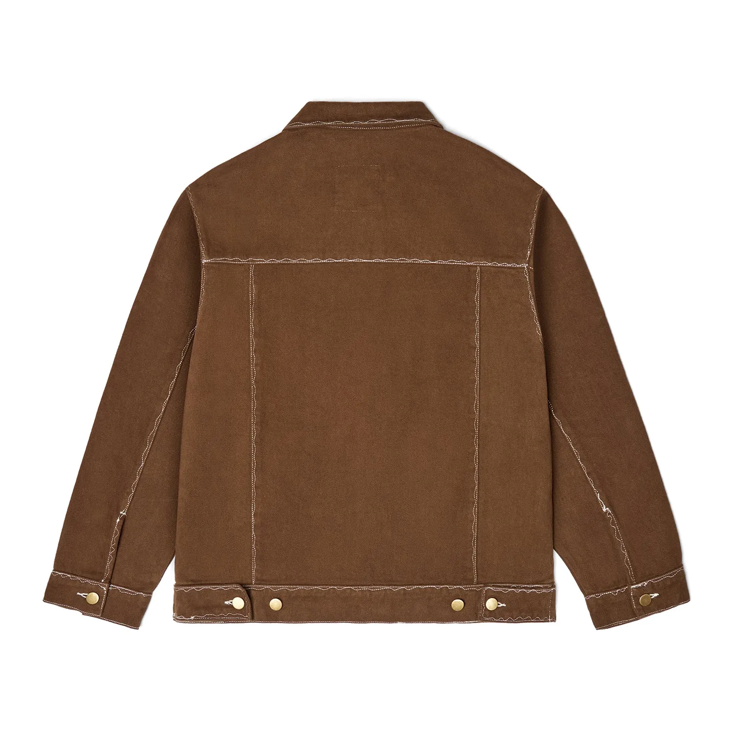 Messy Stitched Work Jacket [Brown]