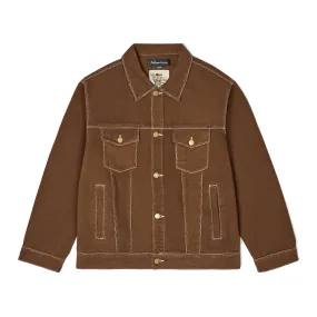 Messy Stitched Work Jacket [Brown]