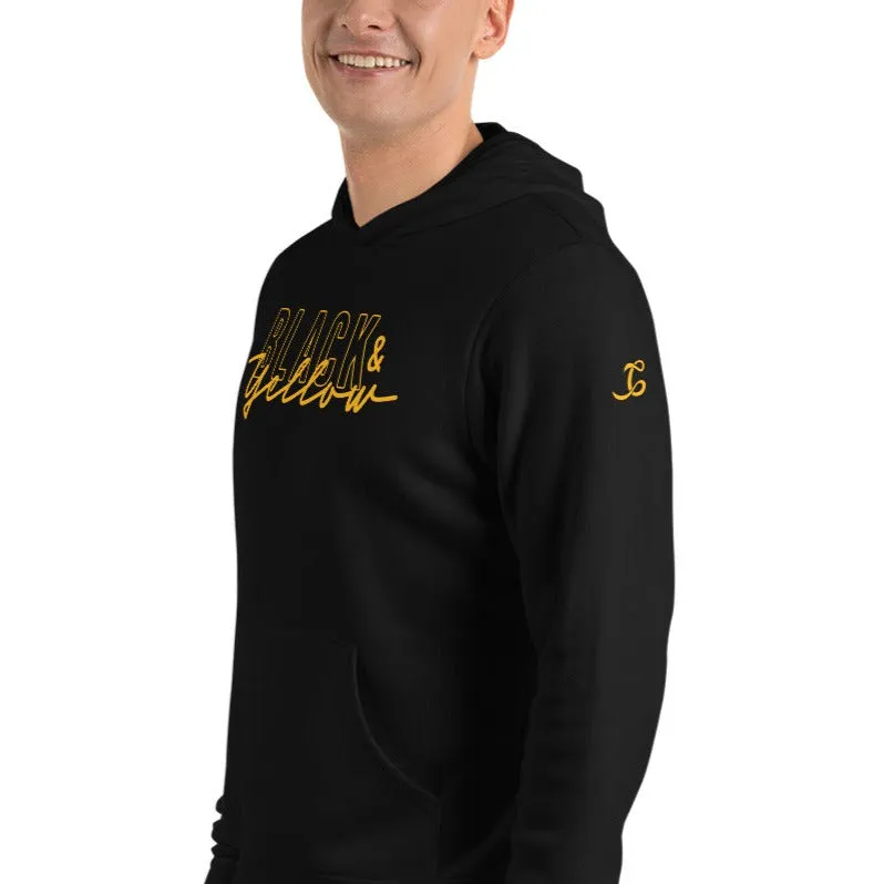 Midweight Hoodie –Black & Yellow