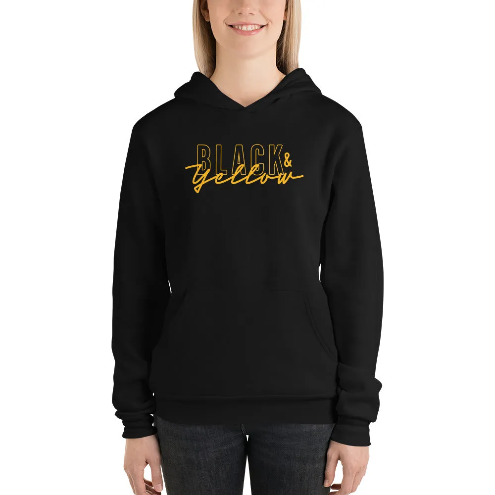 Midweight Hoodie –Black & Yellow