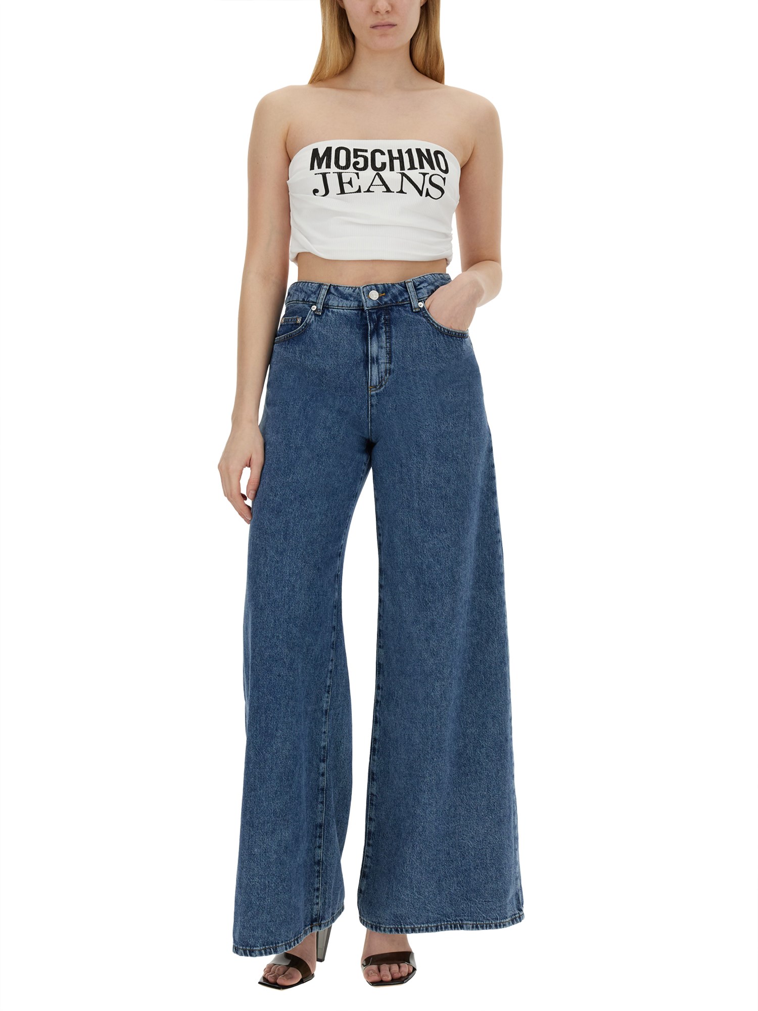 MOSCHINO JEANS    TOPS WITH LOGO