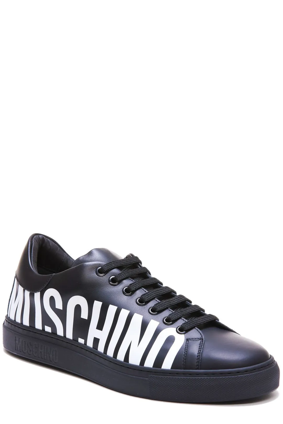 Moschino Logo Printed Lace-Up Sneakers