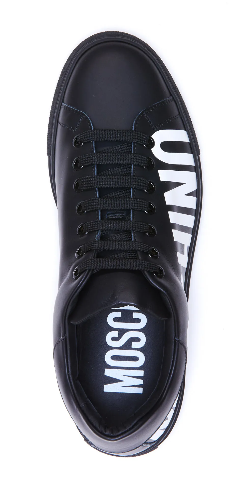 Moschino Logo Printed Lace-Up Sneakers