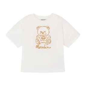 Moschino T-Shirt Logo Big Bear White