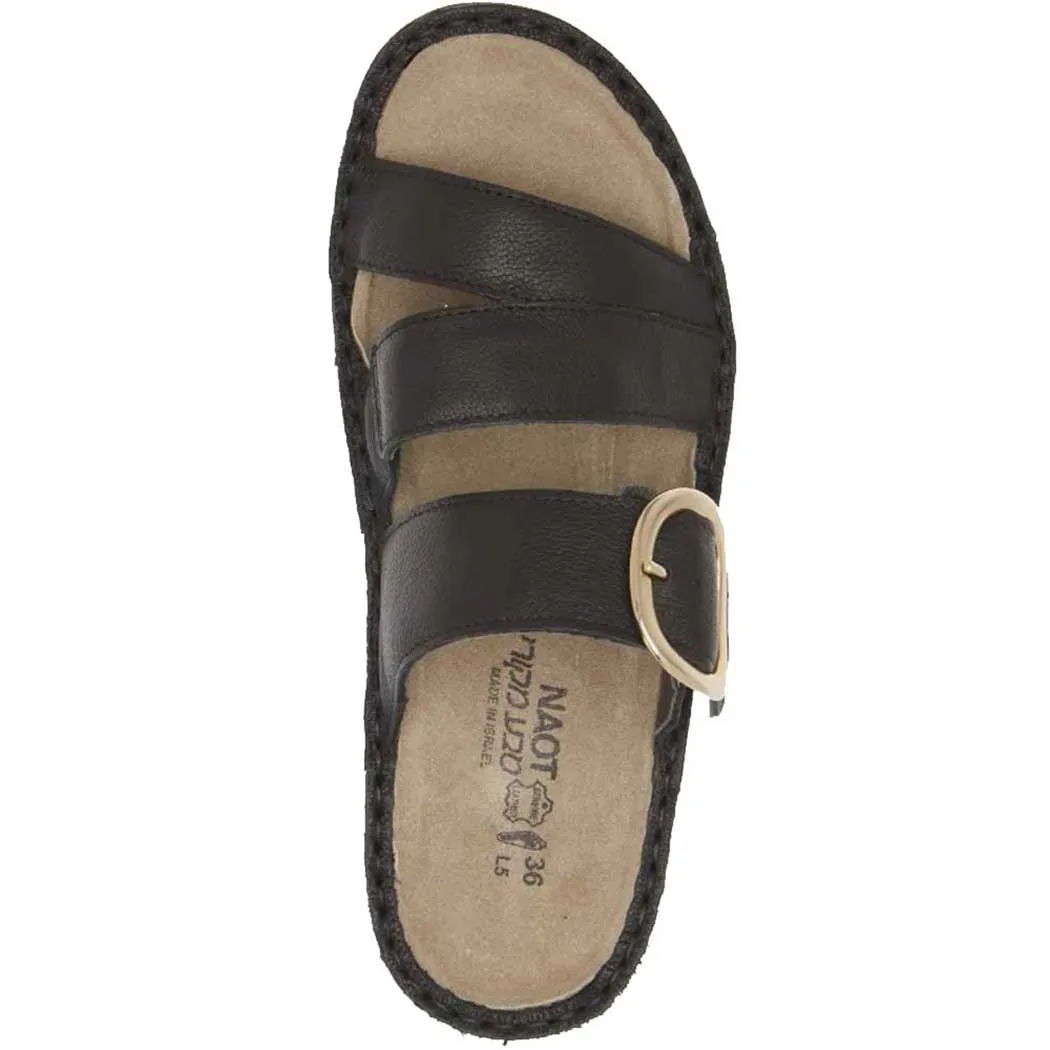 Naot Frey Slide Sandal Soft Black (Women's)