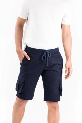 Navy All Weather Essential Stretch Cargo Shorts