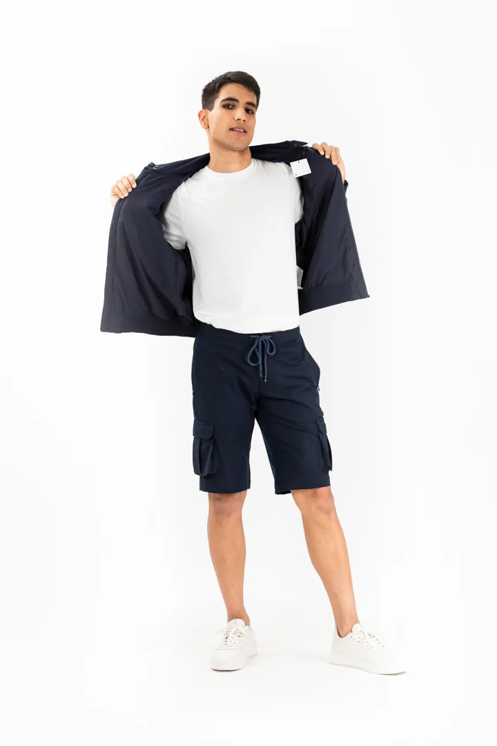 Navy All Weather Essential Stretch Cargo Shorts