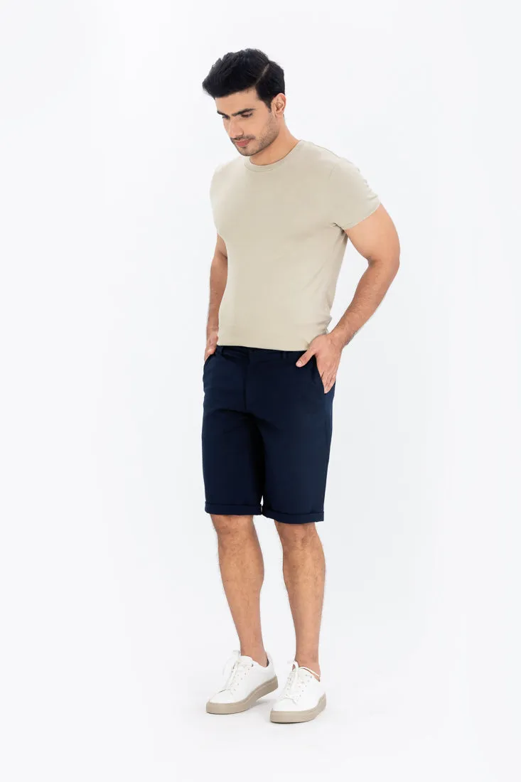 Navy All Weather Essential Stretch Chino Shorts