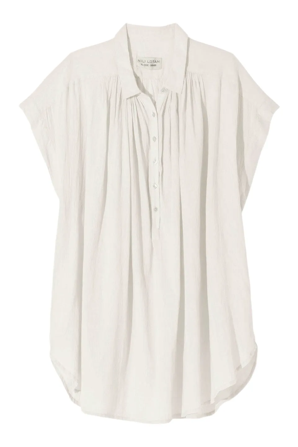 Nili Lotan Normandy Blouse in Ivory