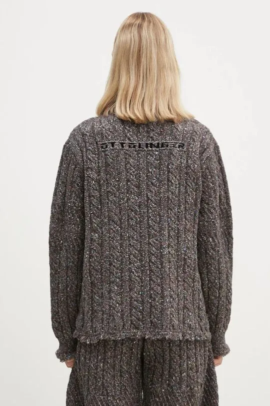 Ottolinger wool blend jumper Knit Chunky Sweater women’s brown color 1070201521