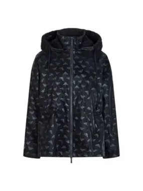 Overseas Station Season Big Chance 8 18 Women s Eagle Pattern Detachable Hooded Jacket Black 271444