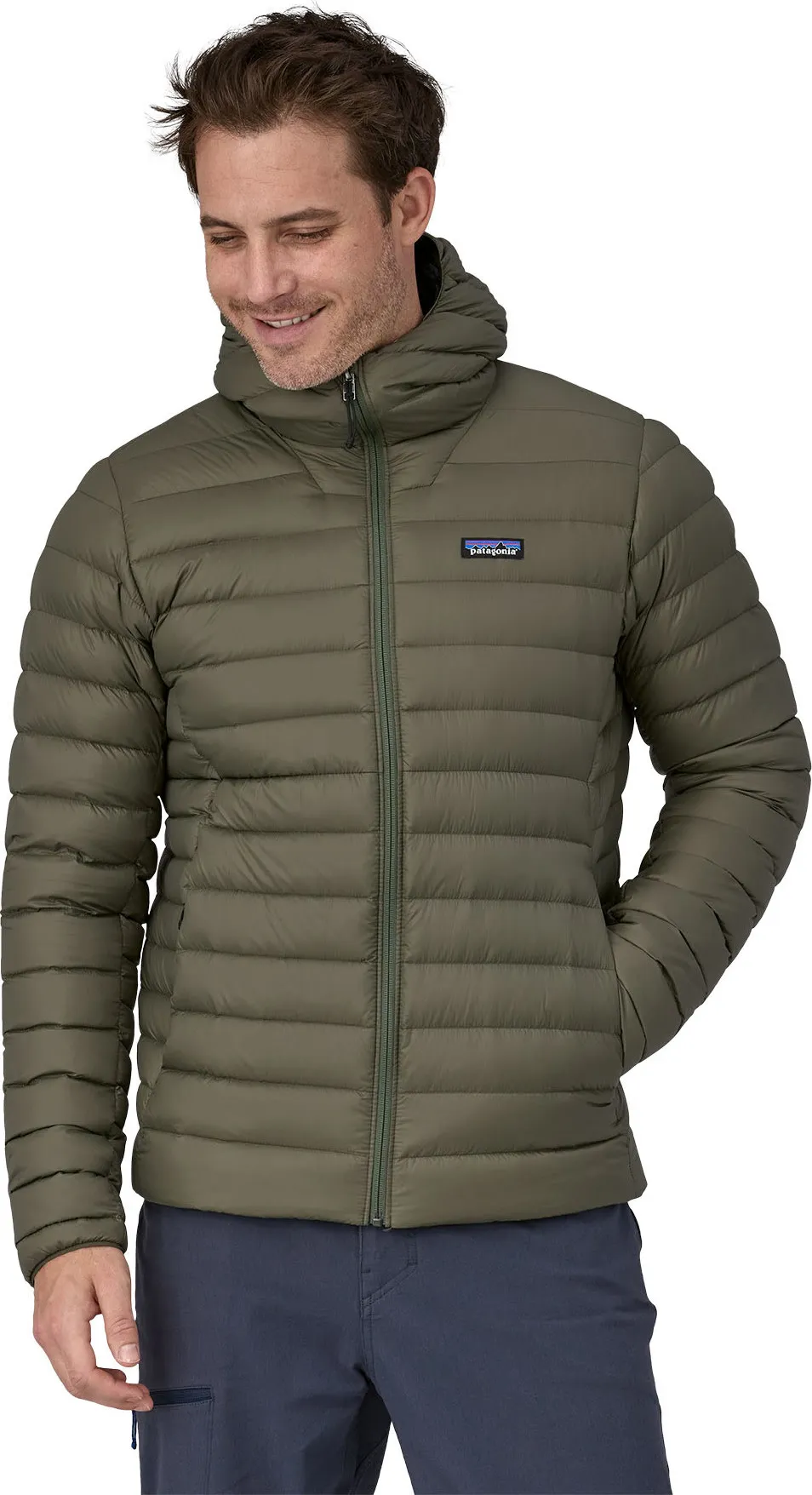 Patagonia Men's Down Sweater Hoody Basin Green | Buy Patagonia Men's Down Sweater Hoody Basin Green here | Outnorth