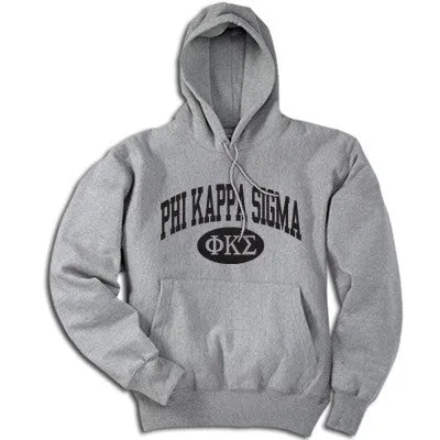 Phi Kappa Sigma Hoodie, Printed Vertical Arc Design - G185 - CAD