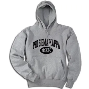 Phi Sigma Kappa Hoodie, Printed Vertical Arc Design - G185 - CAD