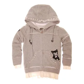 Puppy Lace  Baby Hoody by: Mini Shatsu