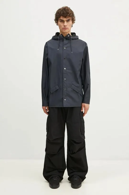 Rains jacket 12010 Jacket navy blue color