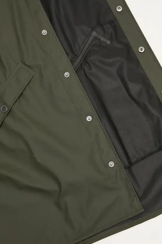 Rains jacket 12020 Long Jacket green color