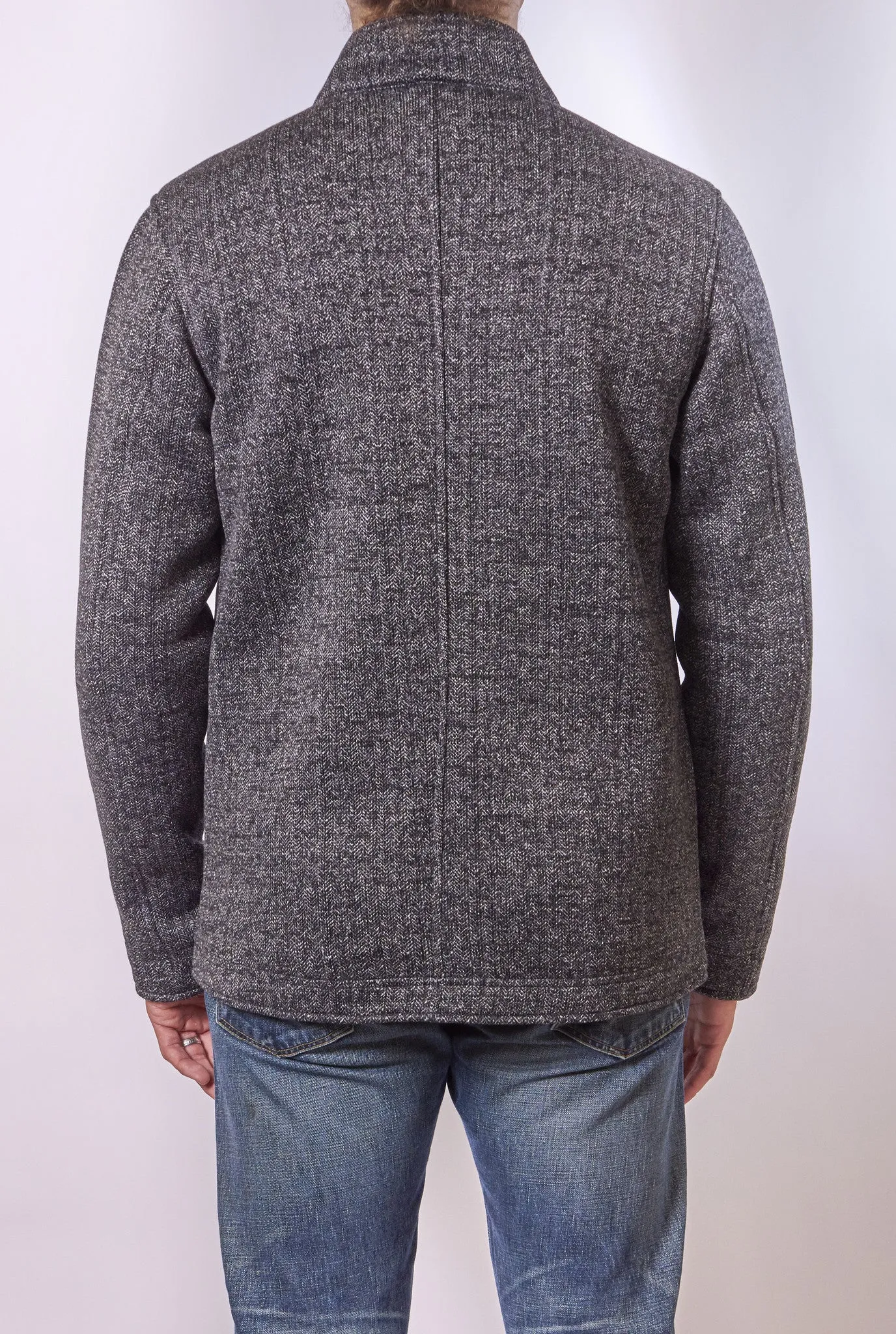 RELWEN HERRINGBONE KNIT JACKET