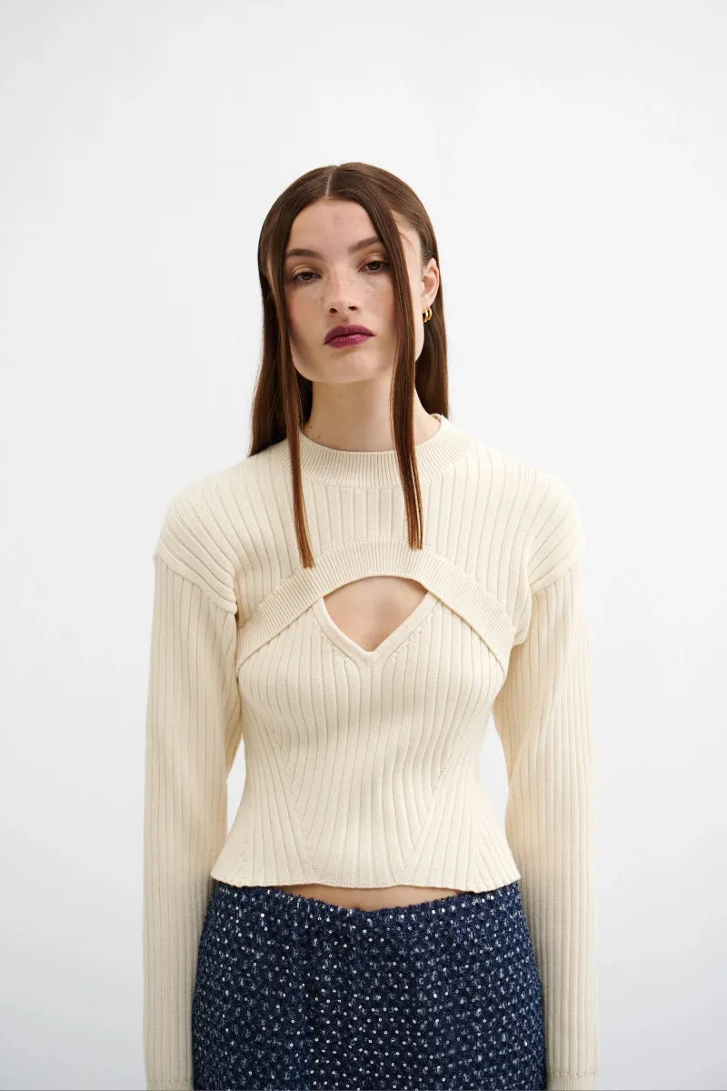 Résumé VivianRS Knit Blouse Creme