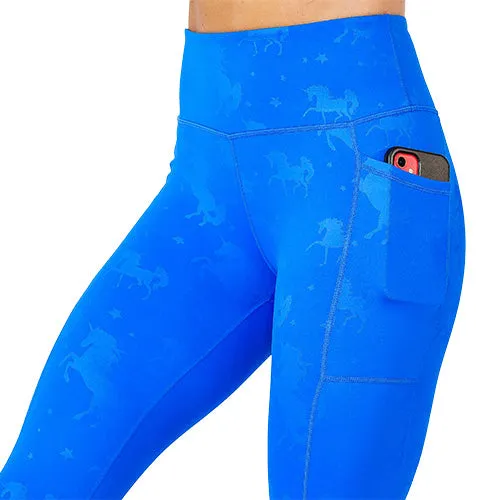 Shadow Unicorn Leggings | Blue