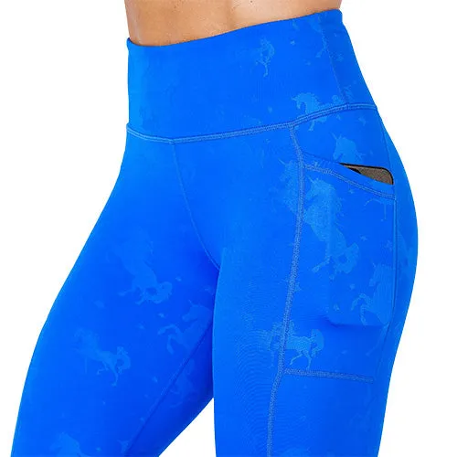 Shadow Unicorn Leggings | Blue