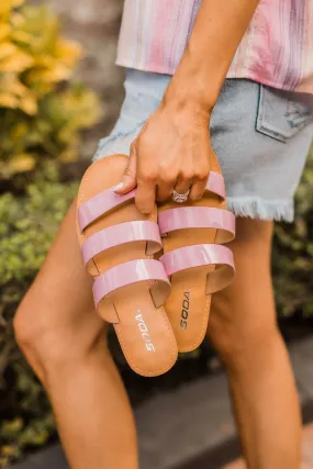 Soda Cala Sandals- Pink