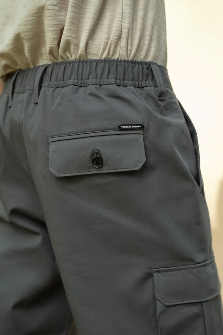 Spanish Grey Stretch Cargo Shorts